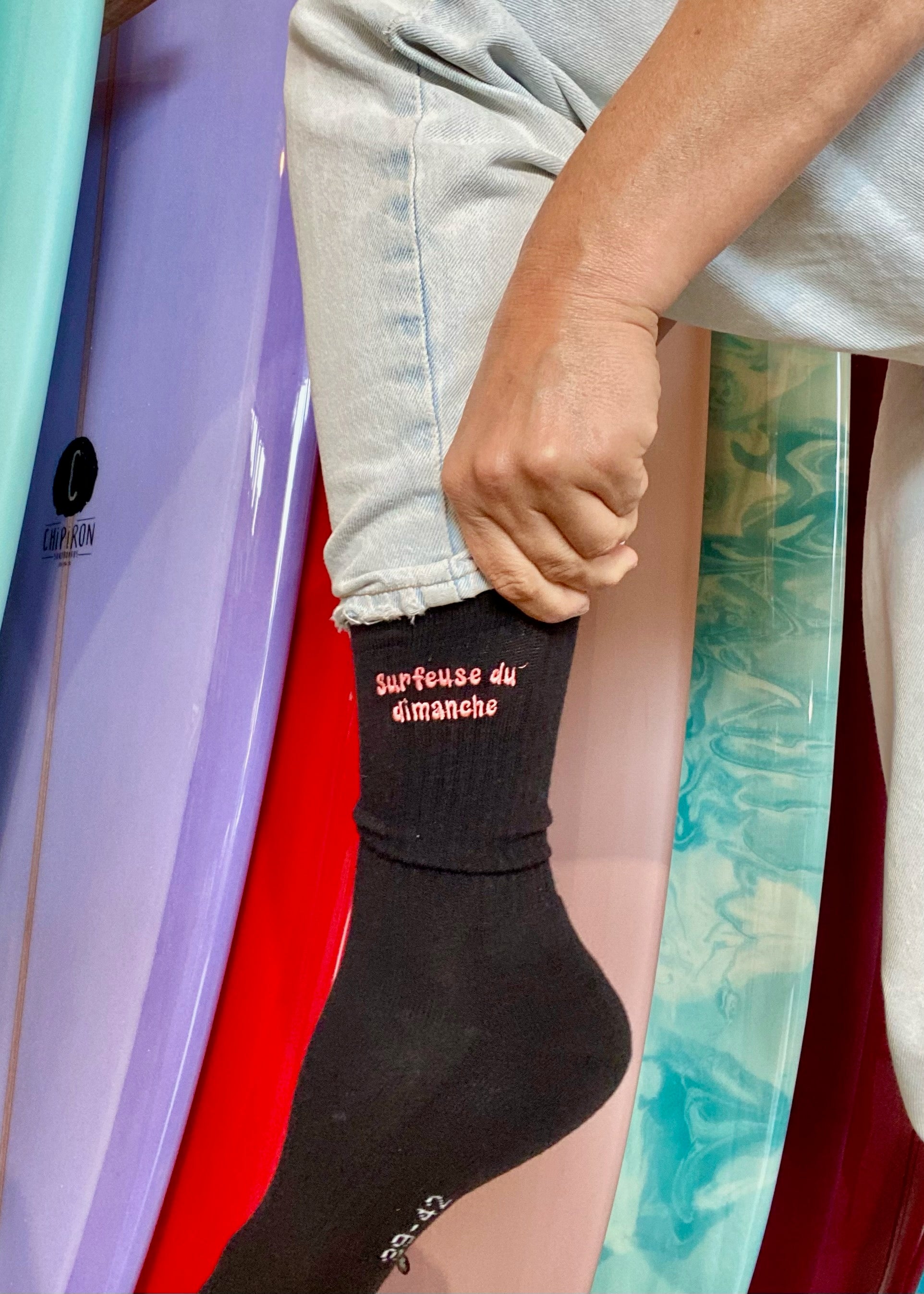 Black Sunday Surfer Socks