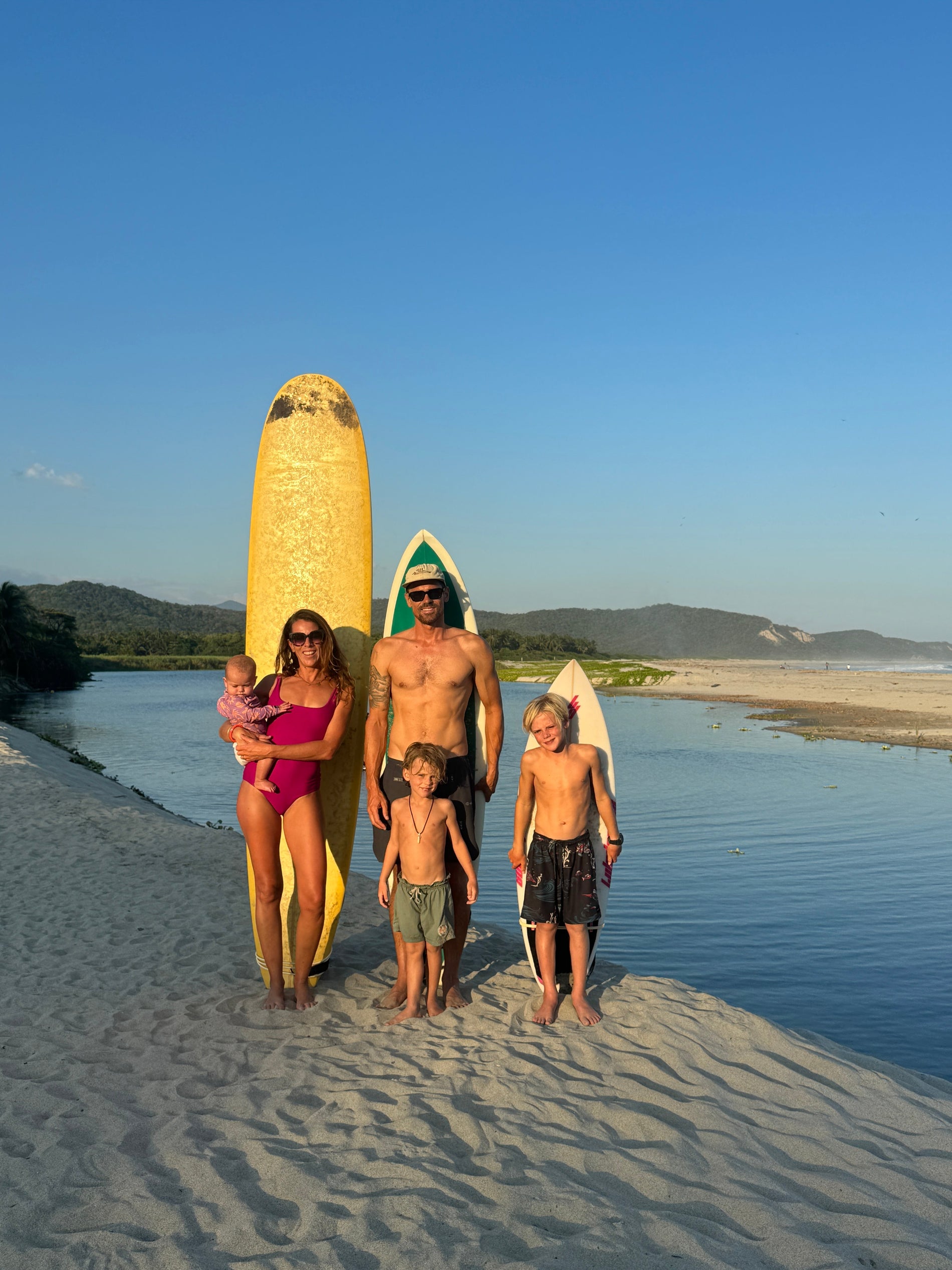 Trois semaines de surf en famille au Mexique