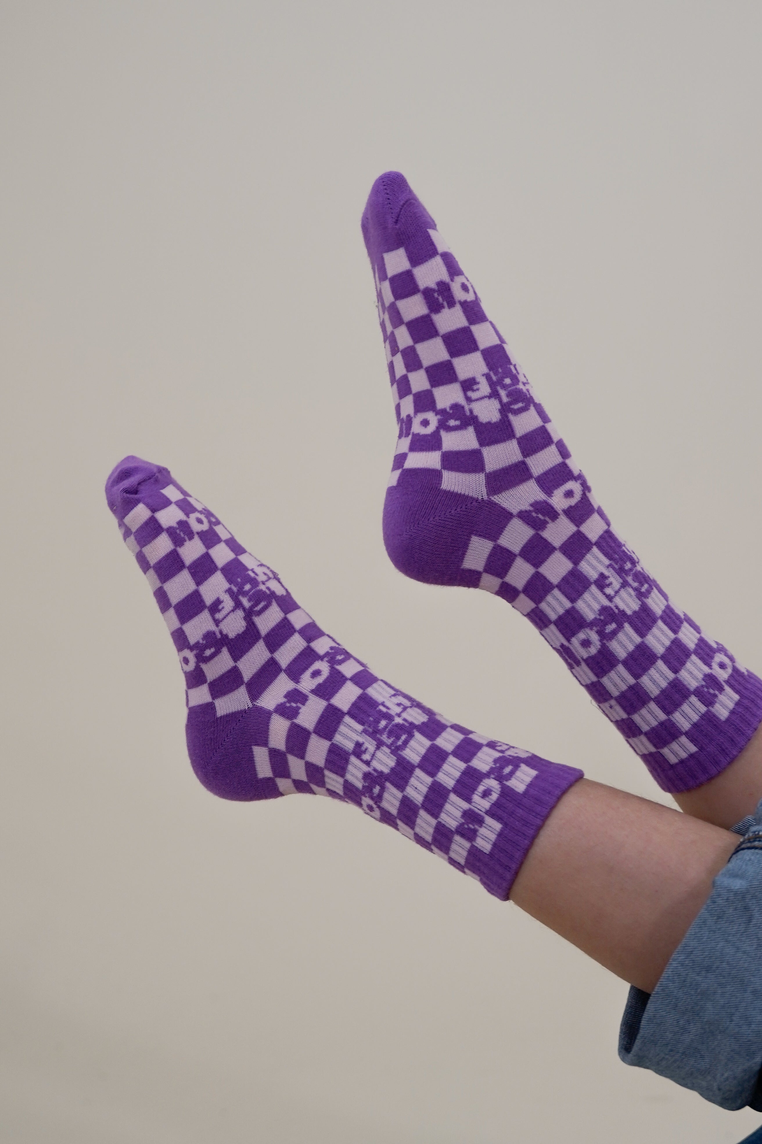 checkered kids socks