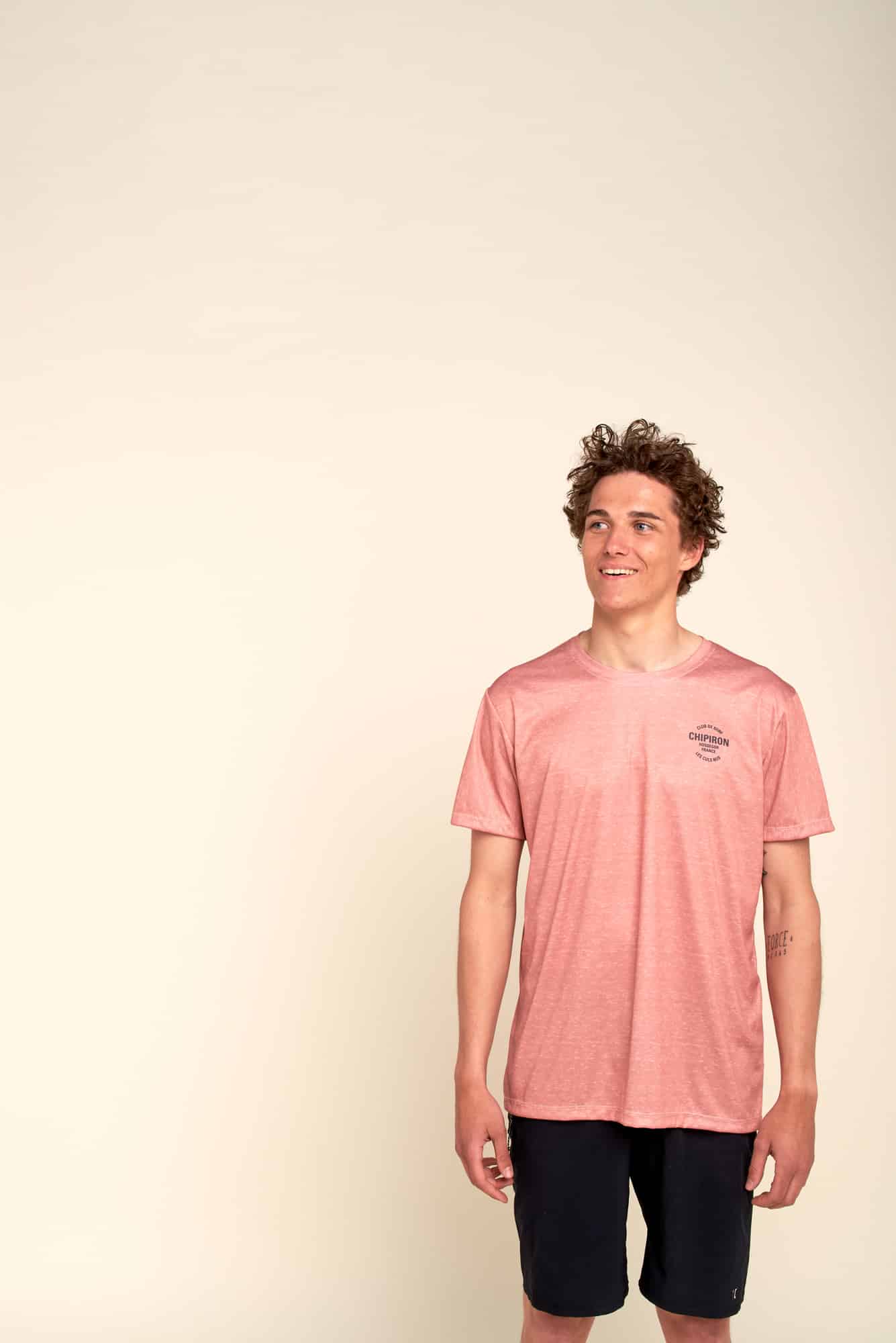surf tee anti uv rose chiné club de surf front