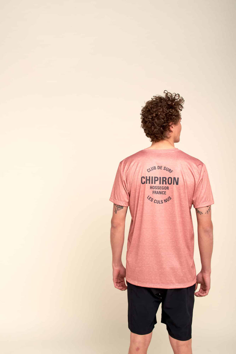 surf tee anti uv rose chiné club de surf