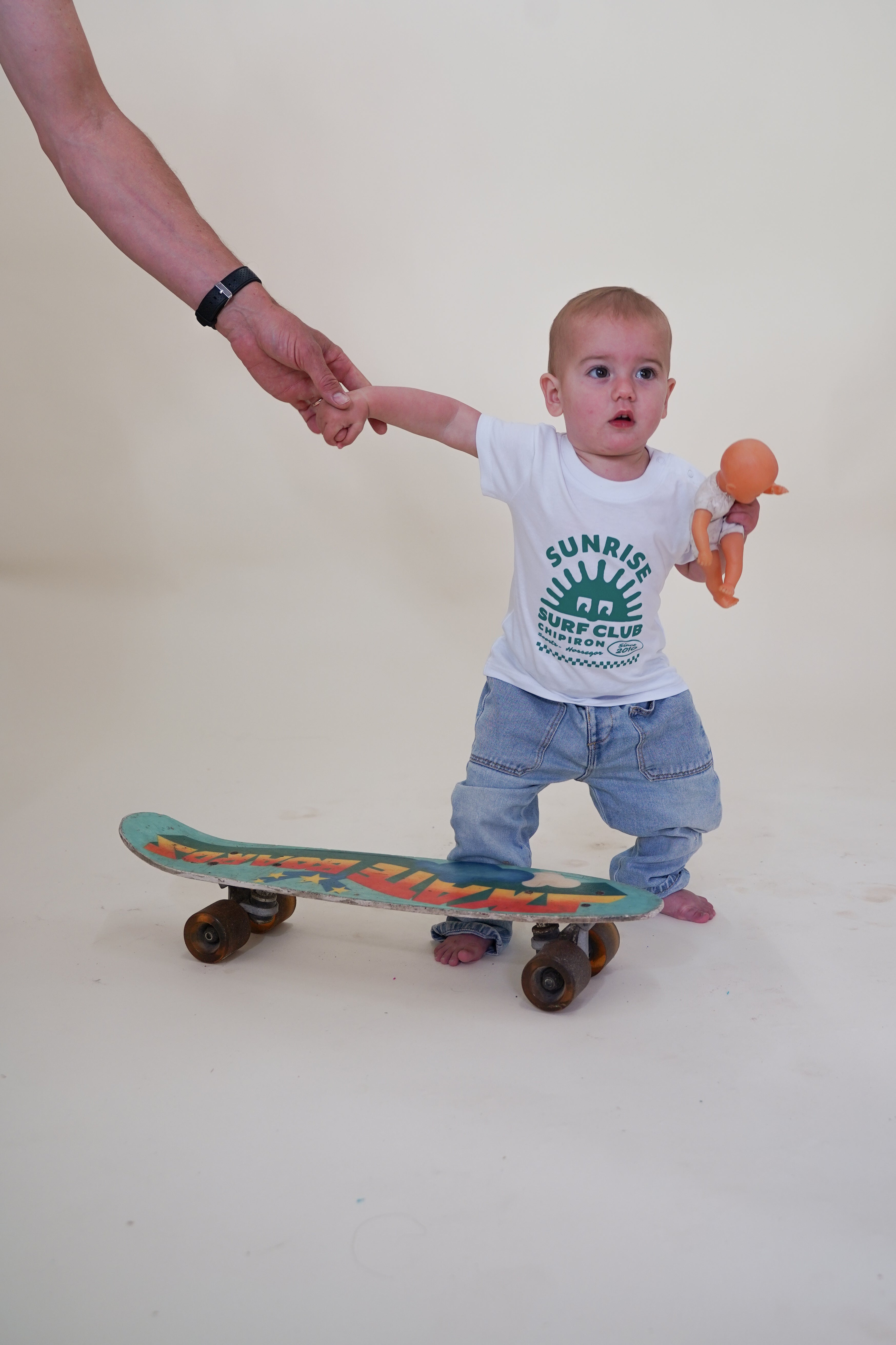 T-shirt beige bébé Sunrise