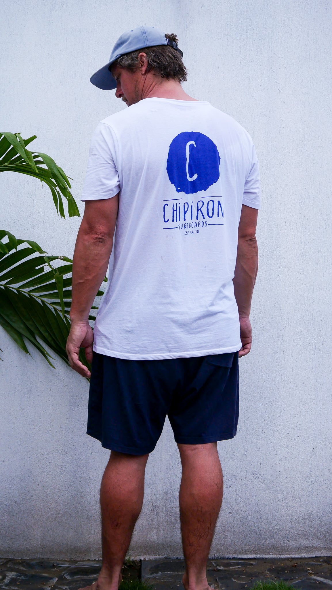 White logo backprint t-shirt