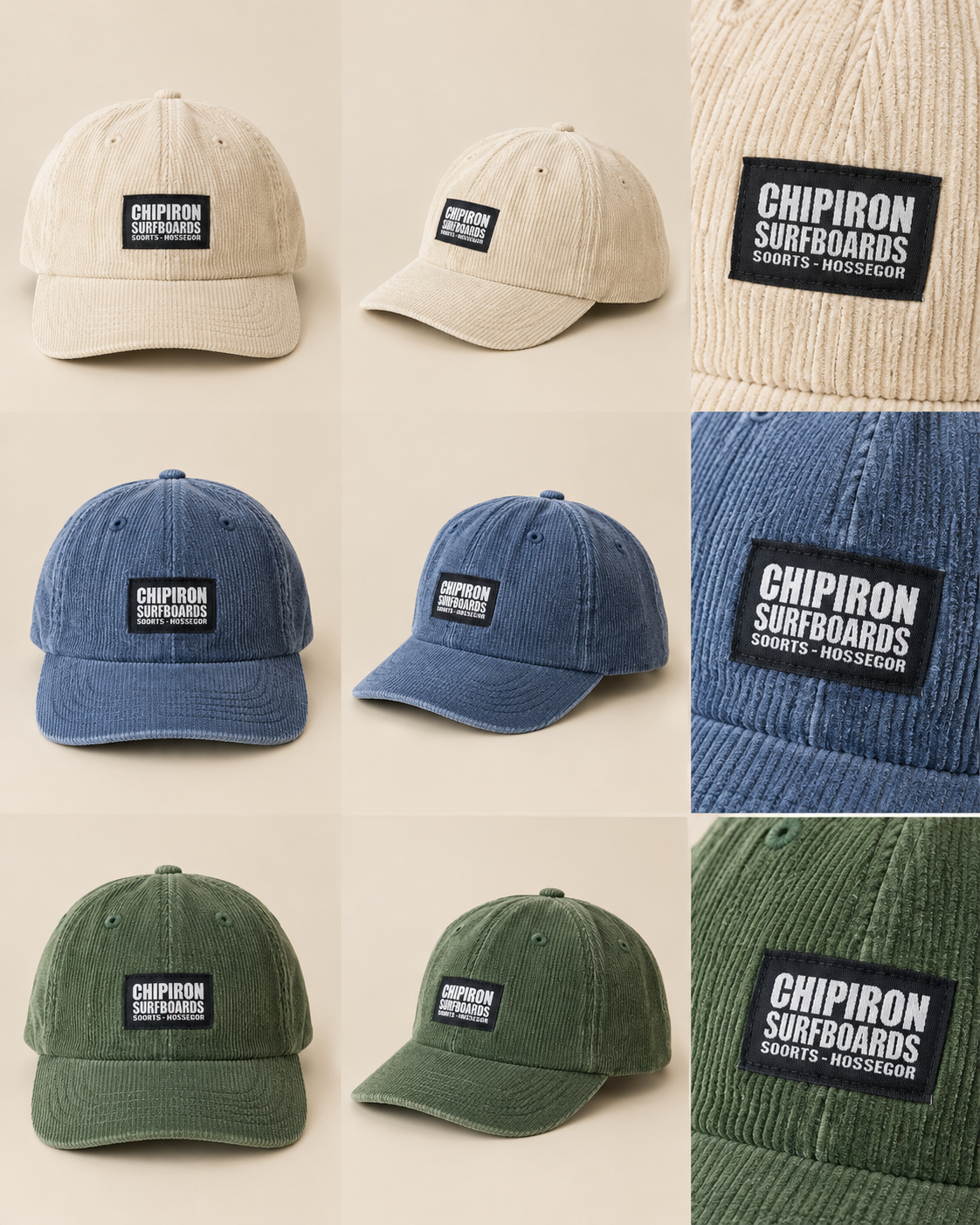 Casquette en velours côtelé CHIPIRON SURFBOARDS