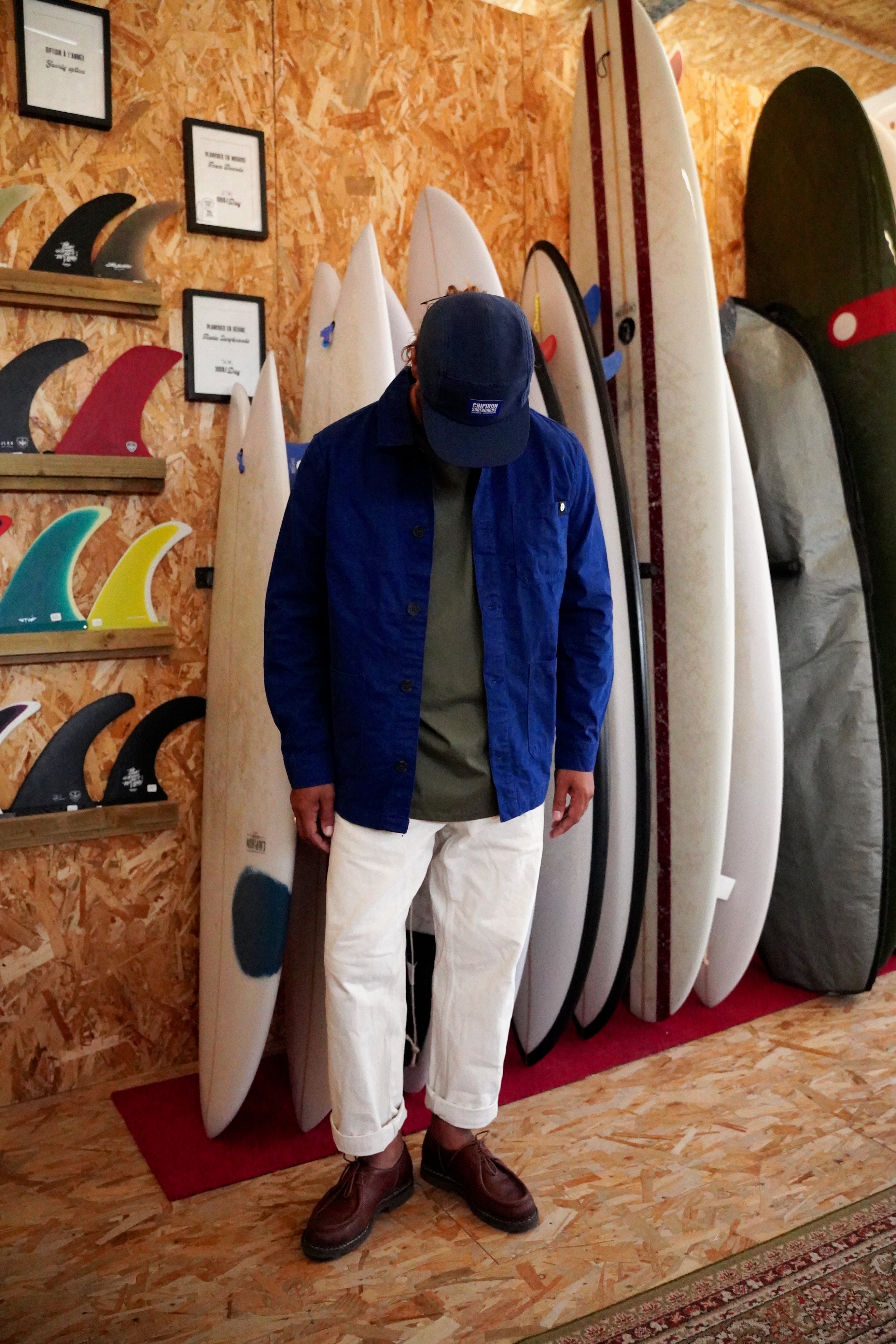 Navy blue logoline jacket