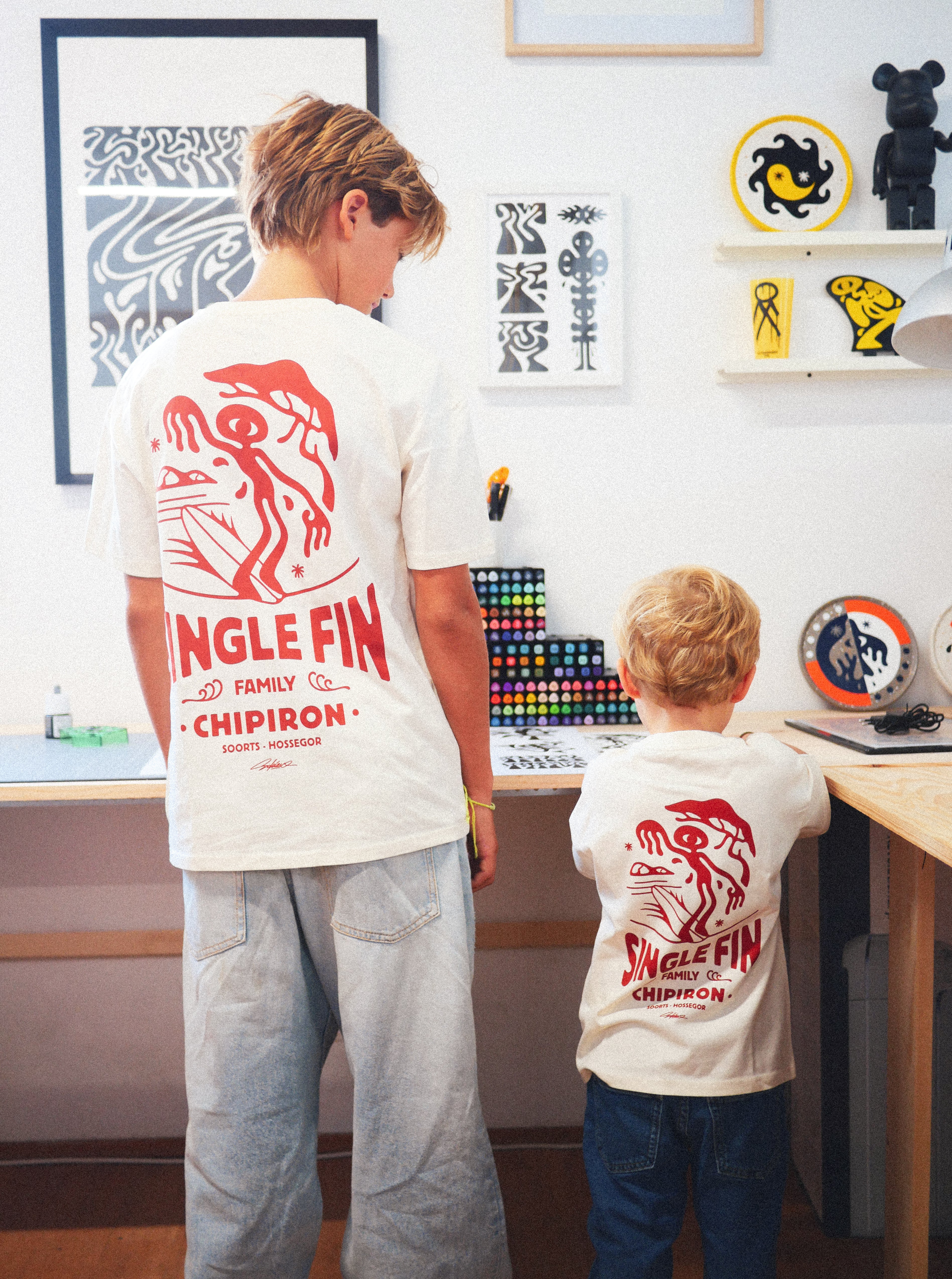 T-shirt enfant loose Single Fin