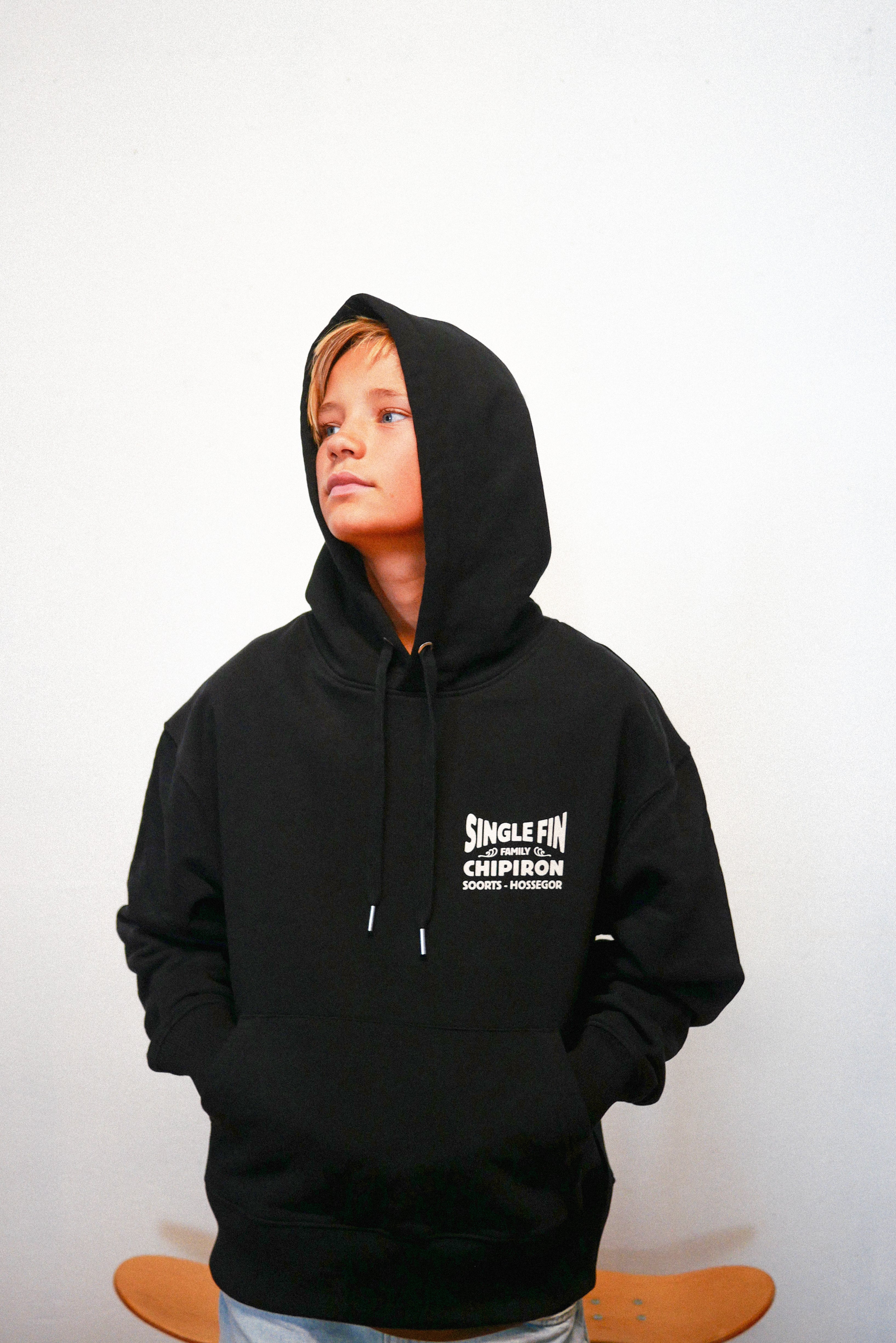 Sweat à capuche loose Single Fin