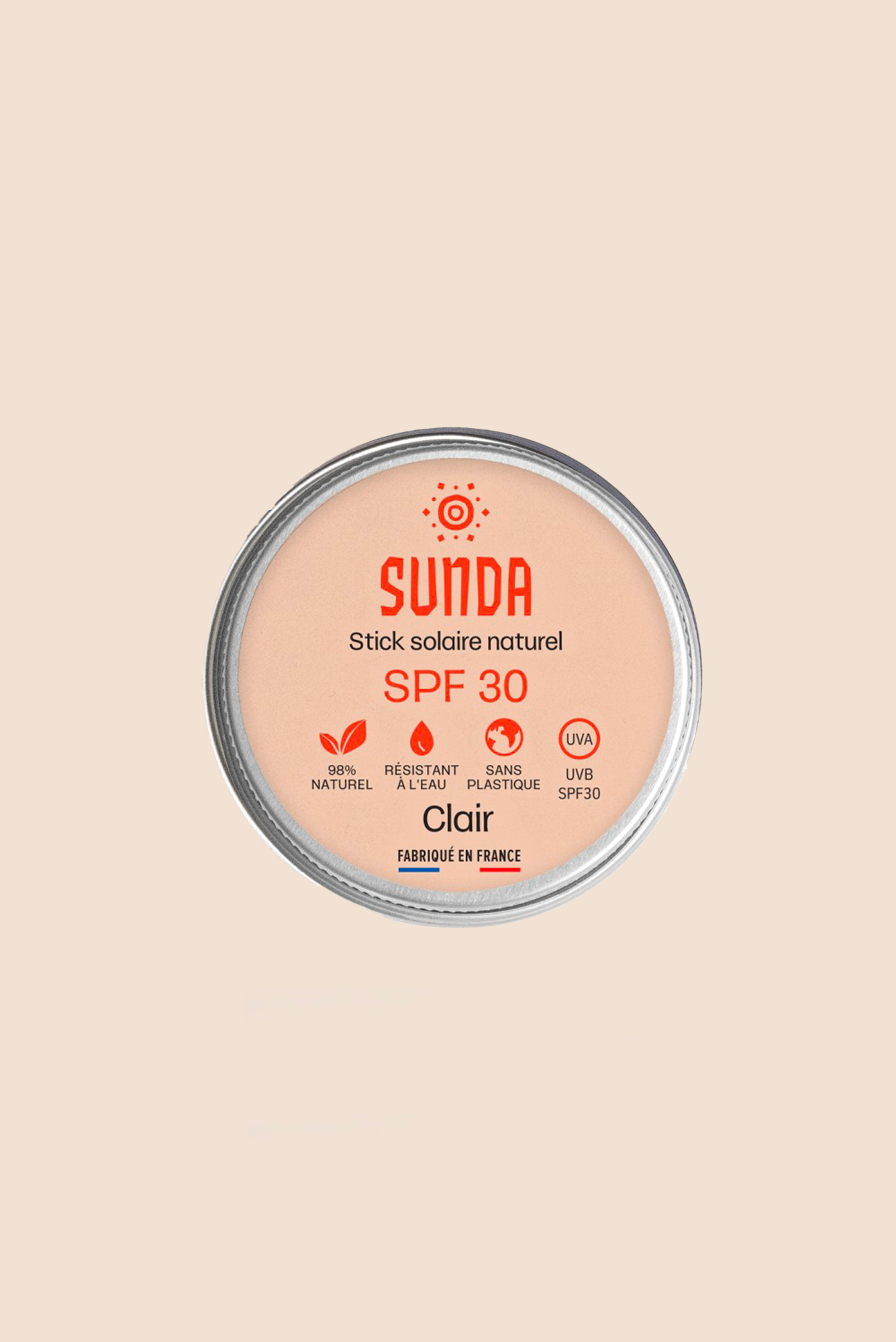 Baume solaire SPF 30 clair