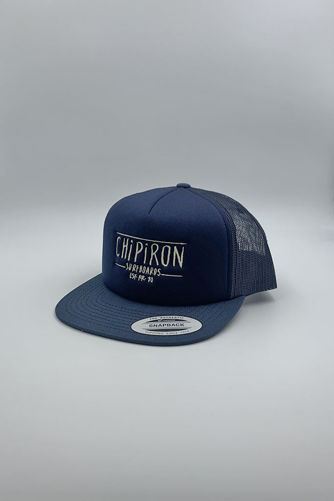 casquette-trucker-mousse-bleue-chipiron-surf-detail