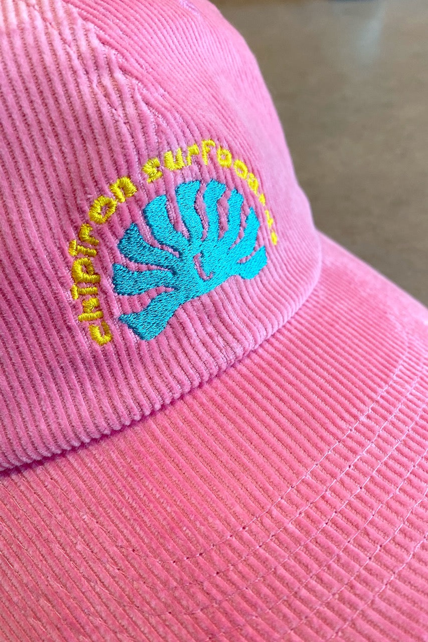 casquette-velours-rose-chipiron-surfboards-detail - Grande