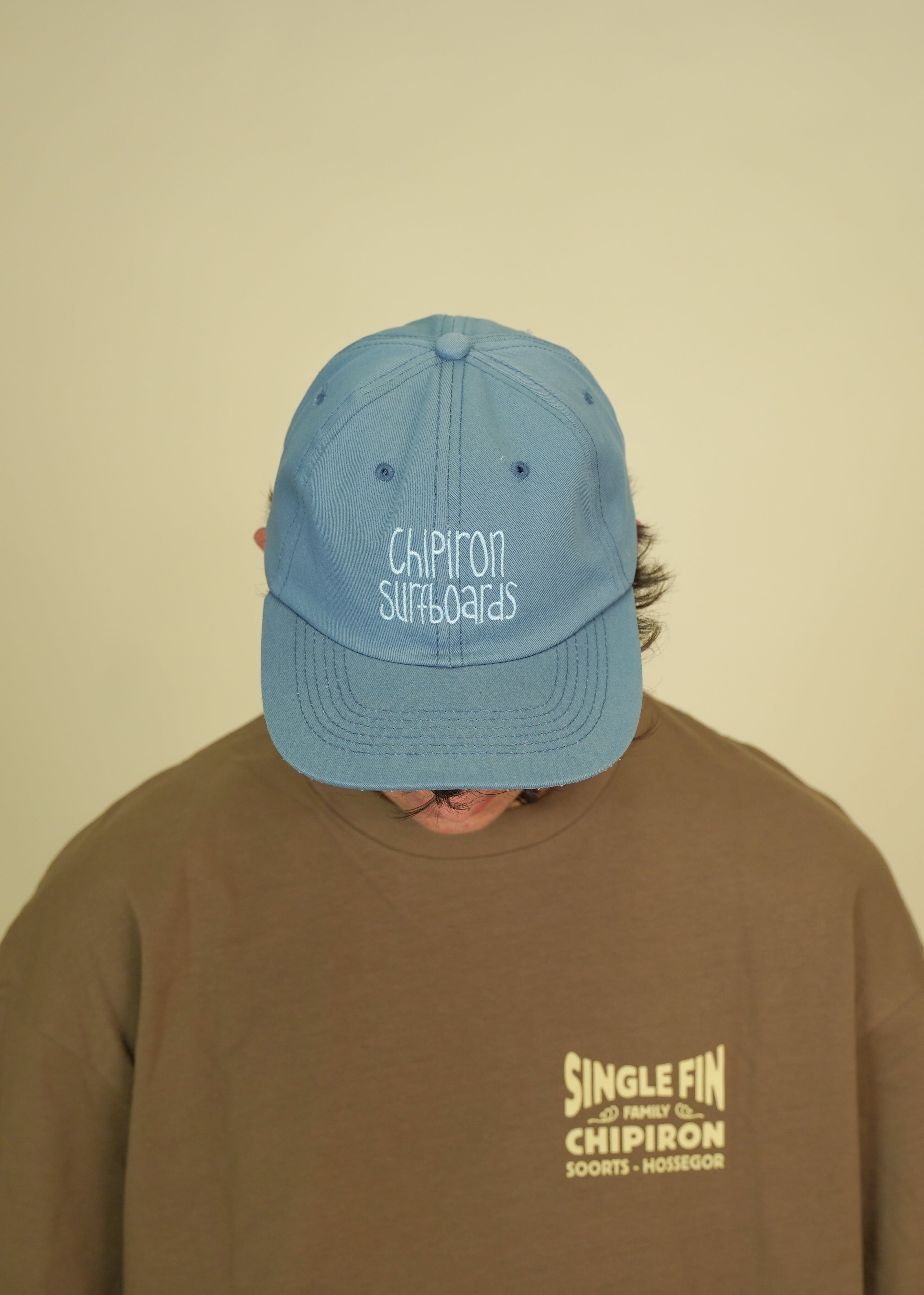 Casquette 6 panels bleu ciel