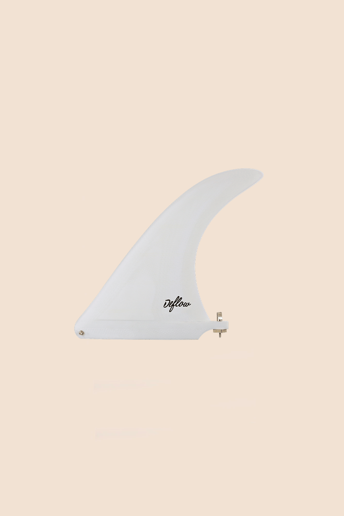 Burgundy single fin 7.5" Deflow