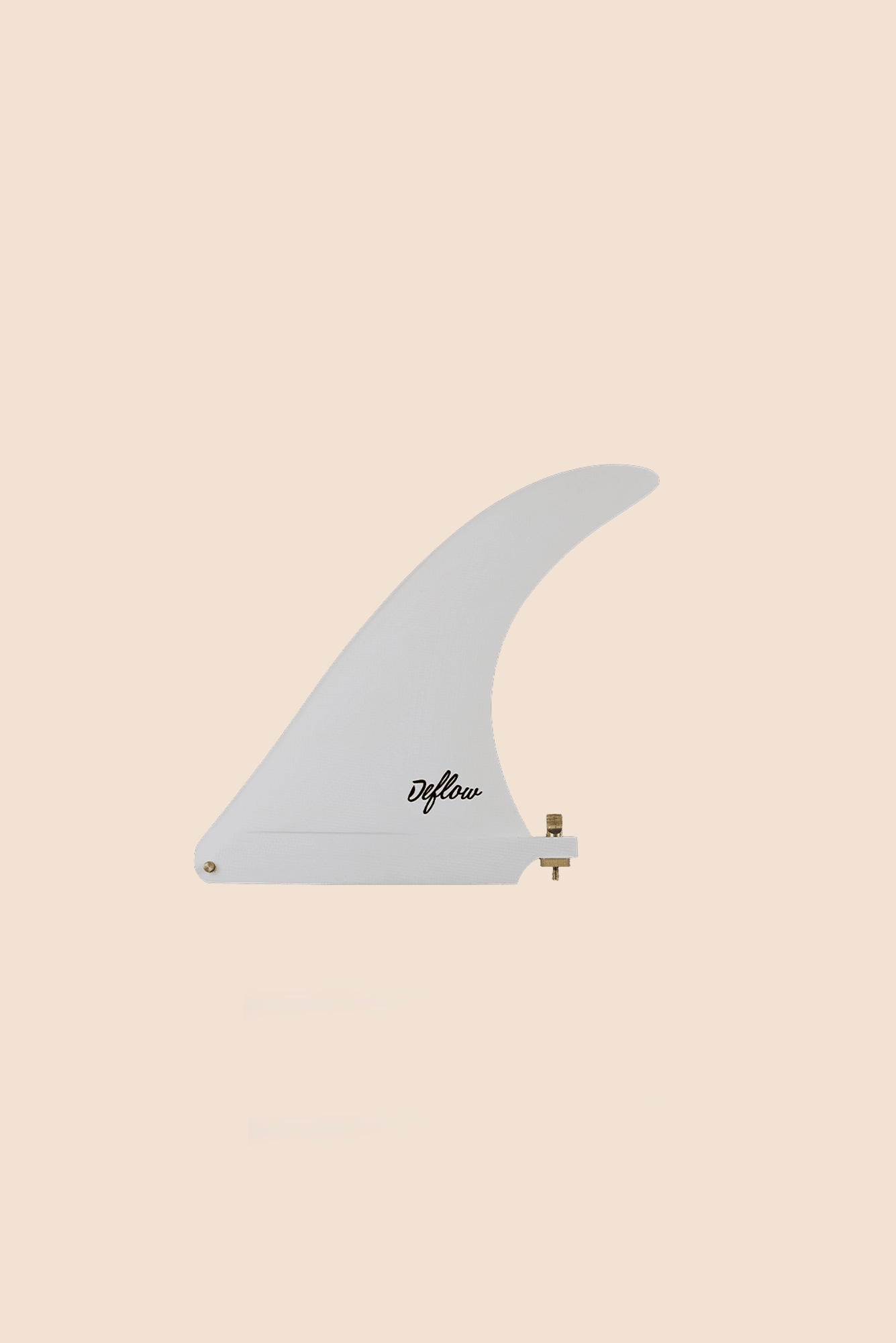 Burgundy single fin 7.5" Deflow