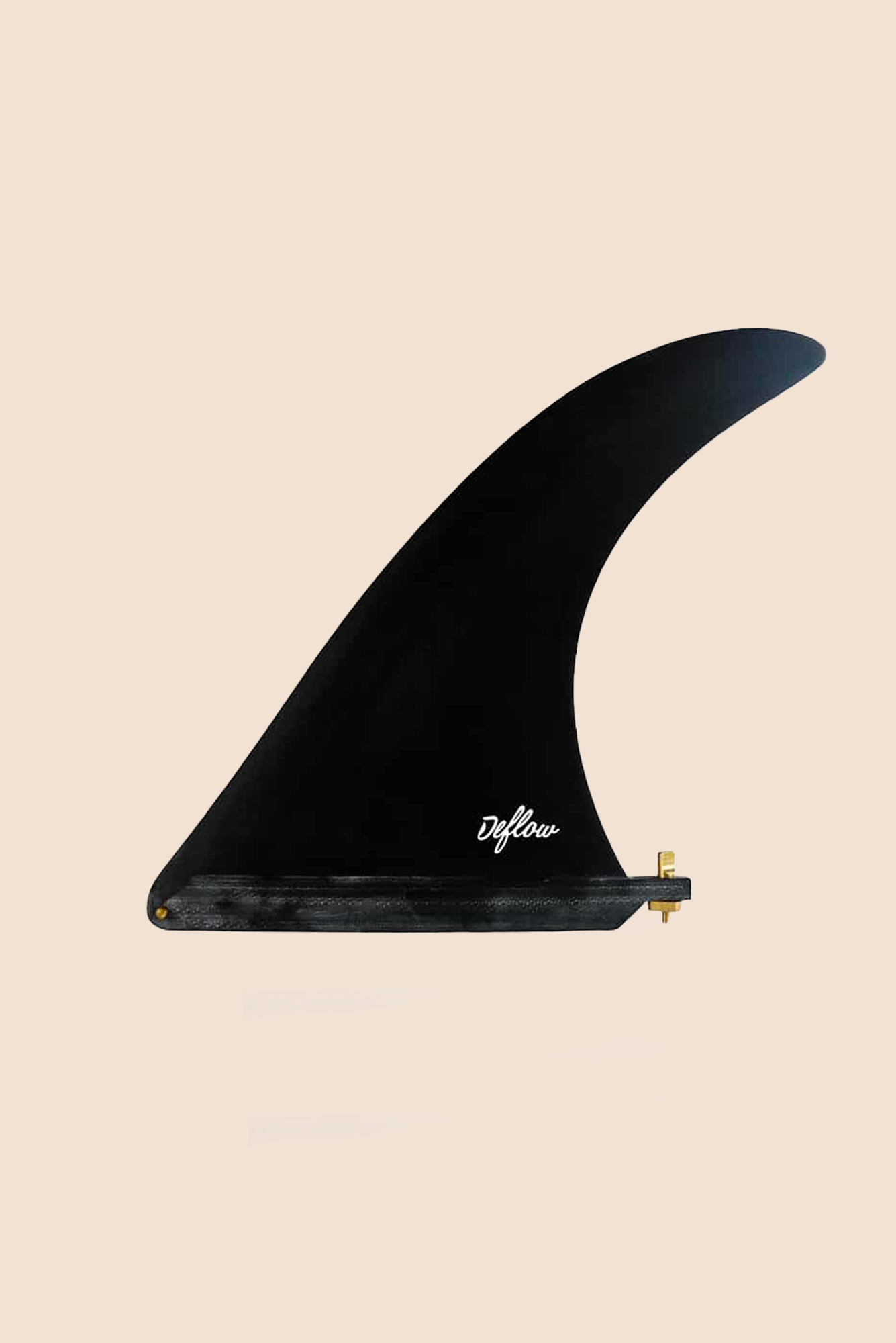 Burgundy single fin 7.5" Deflow