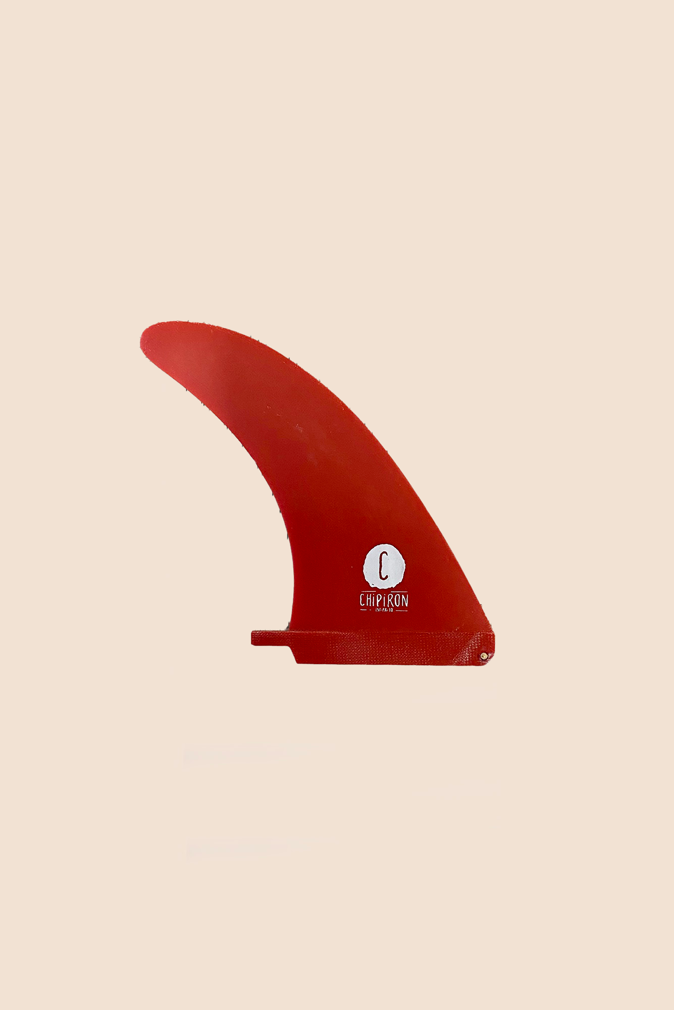 Single central fin Coline 8'' red