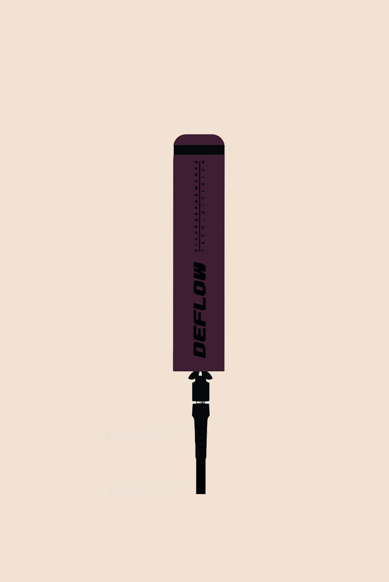 Leash genou 9ft Dark Cherry - Deflow