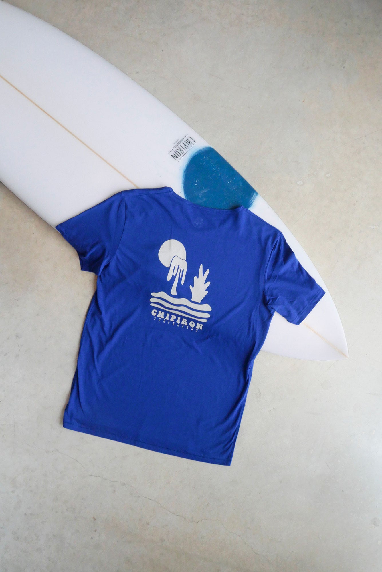 melted-bleu-t-shirt-dos-chipiron-surfboards-hossegor
