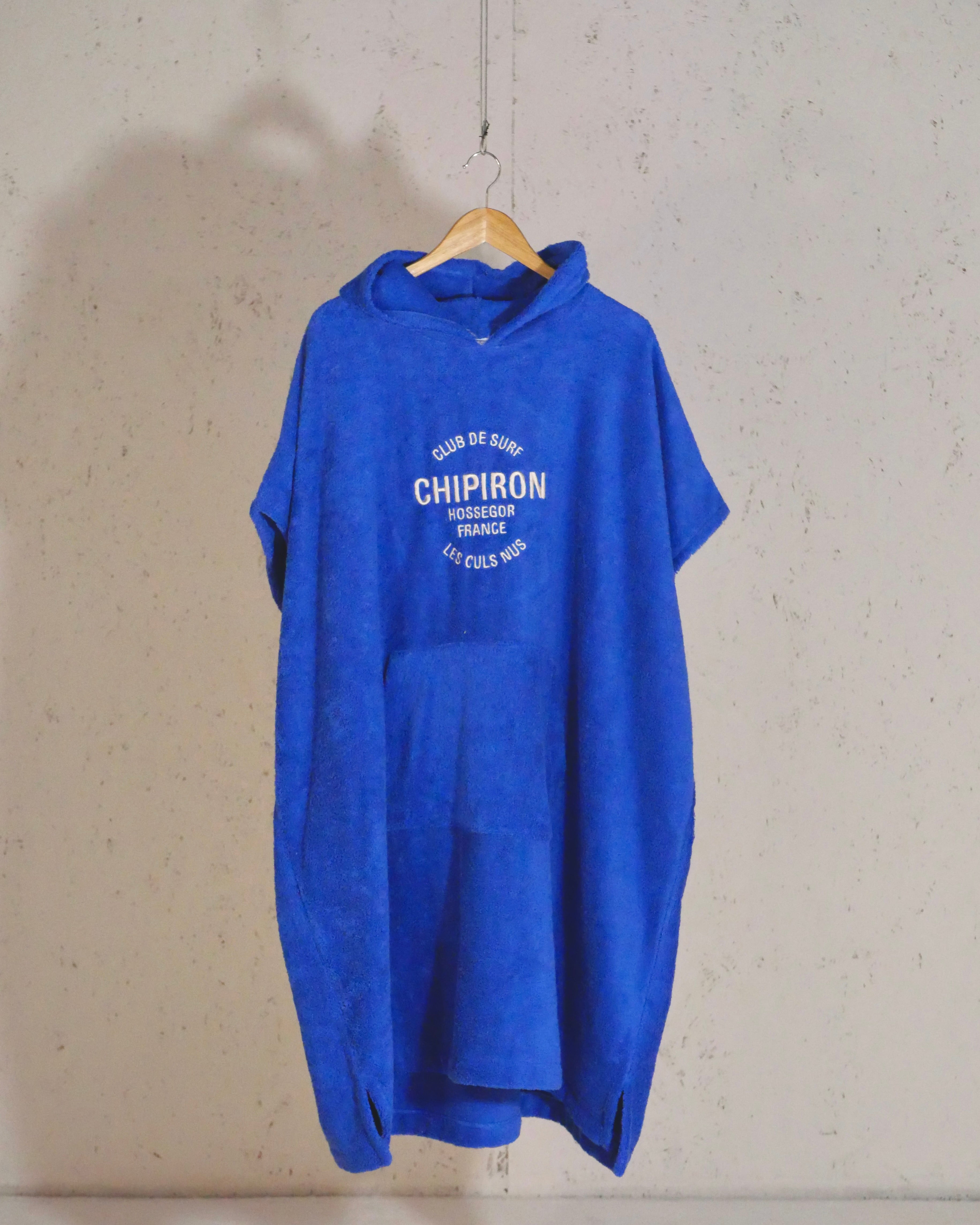 Cobalt blue adult poncho