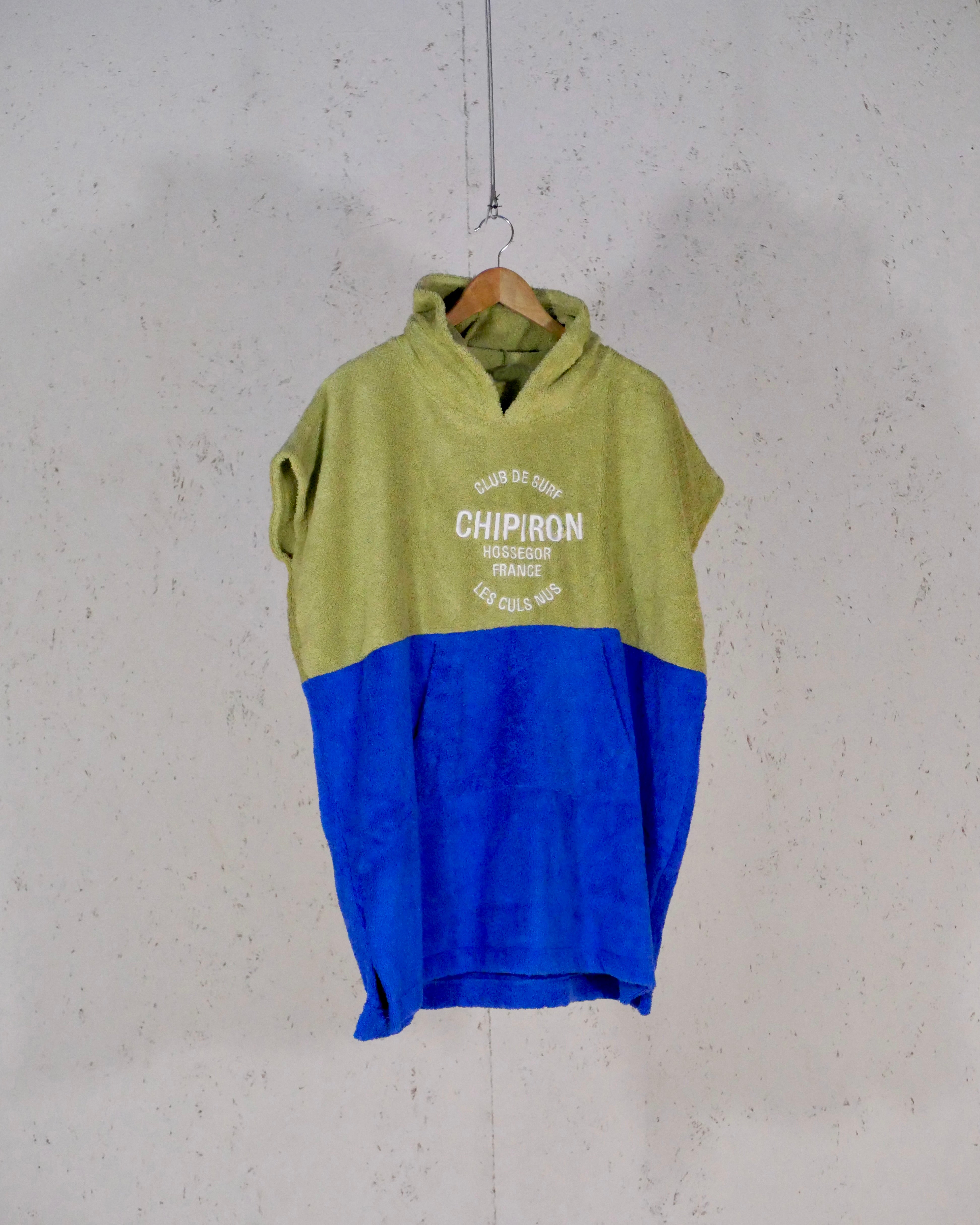Sage and blue children's poncho