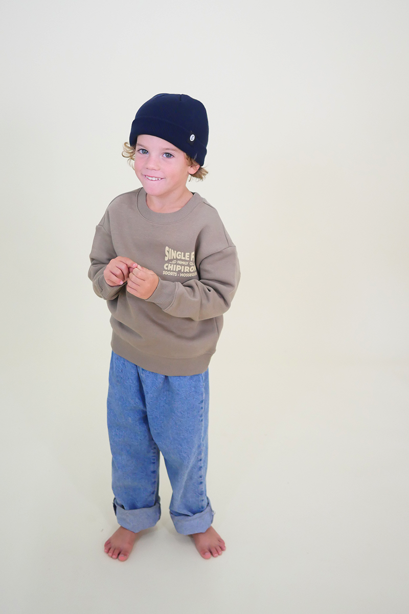Bonnet enfant bleu marine