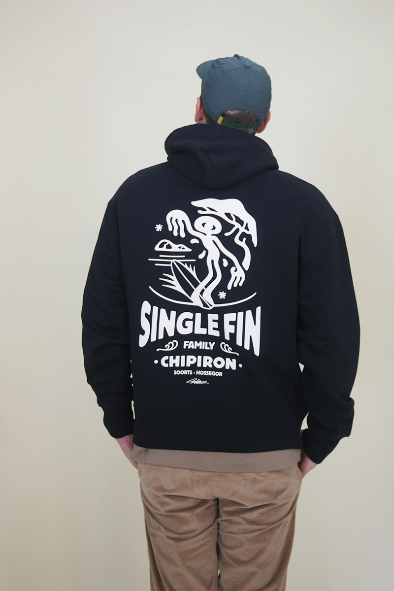 Sweat à capuche loose Single Fin