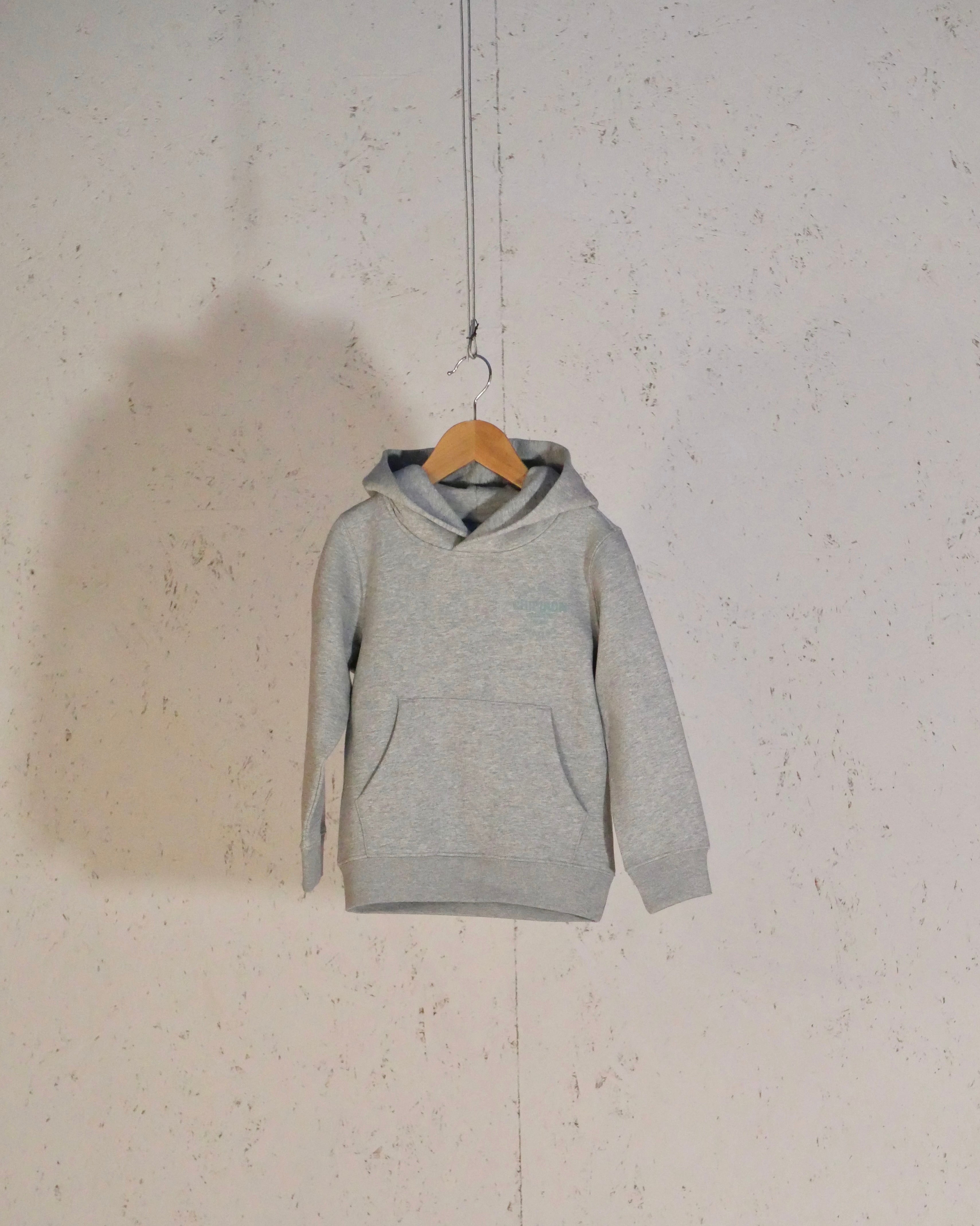 Sweat à capuche enfant gris chiné Club de surf