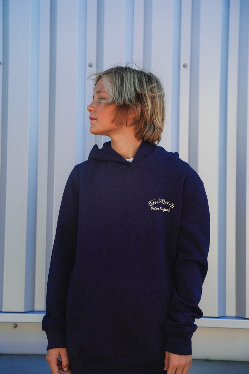 Sweat à capuche bleu enfant L'Atelier