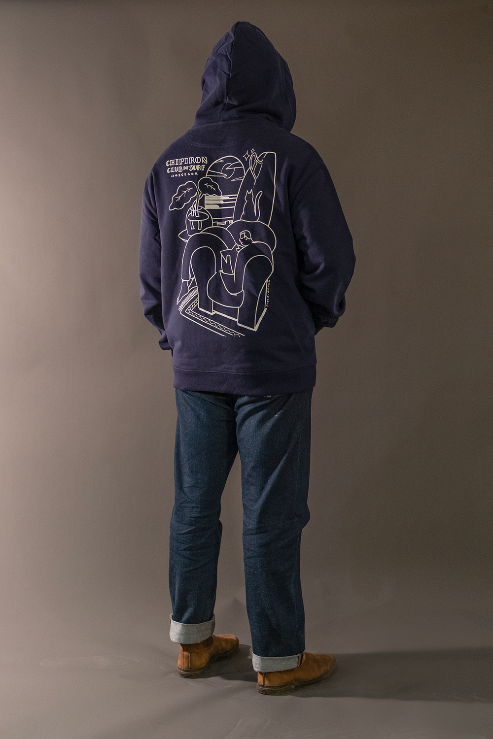 Sweat capuche zippé navy Sofa