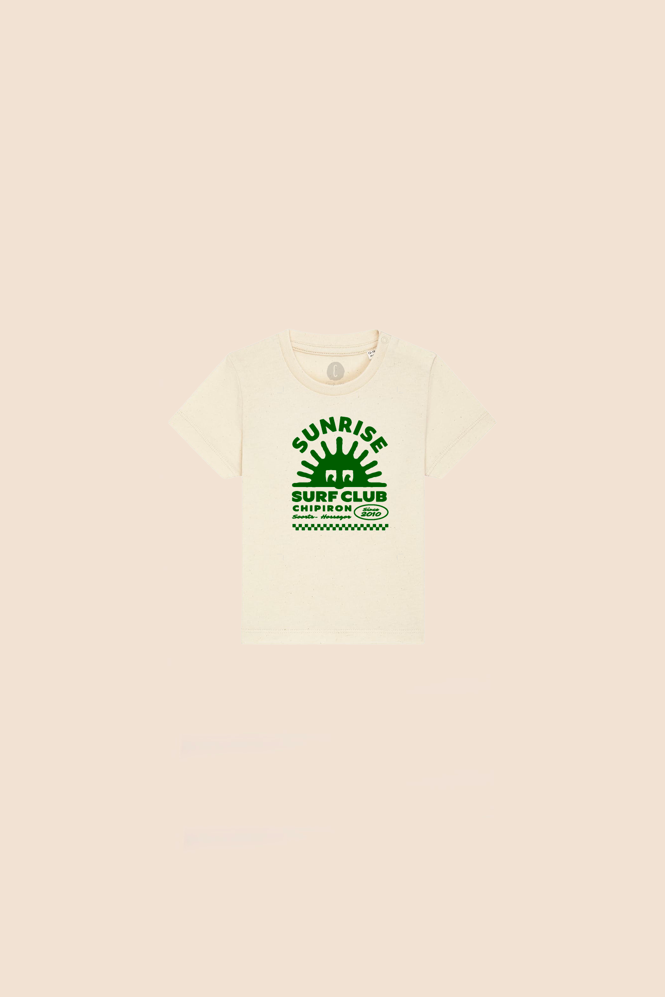 T-shirt beige bébé Sunrise