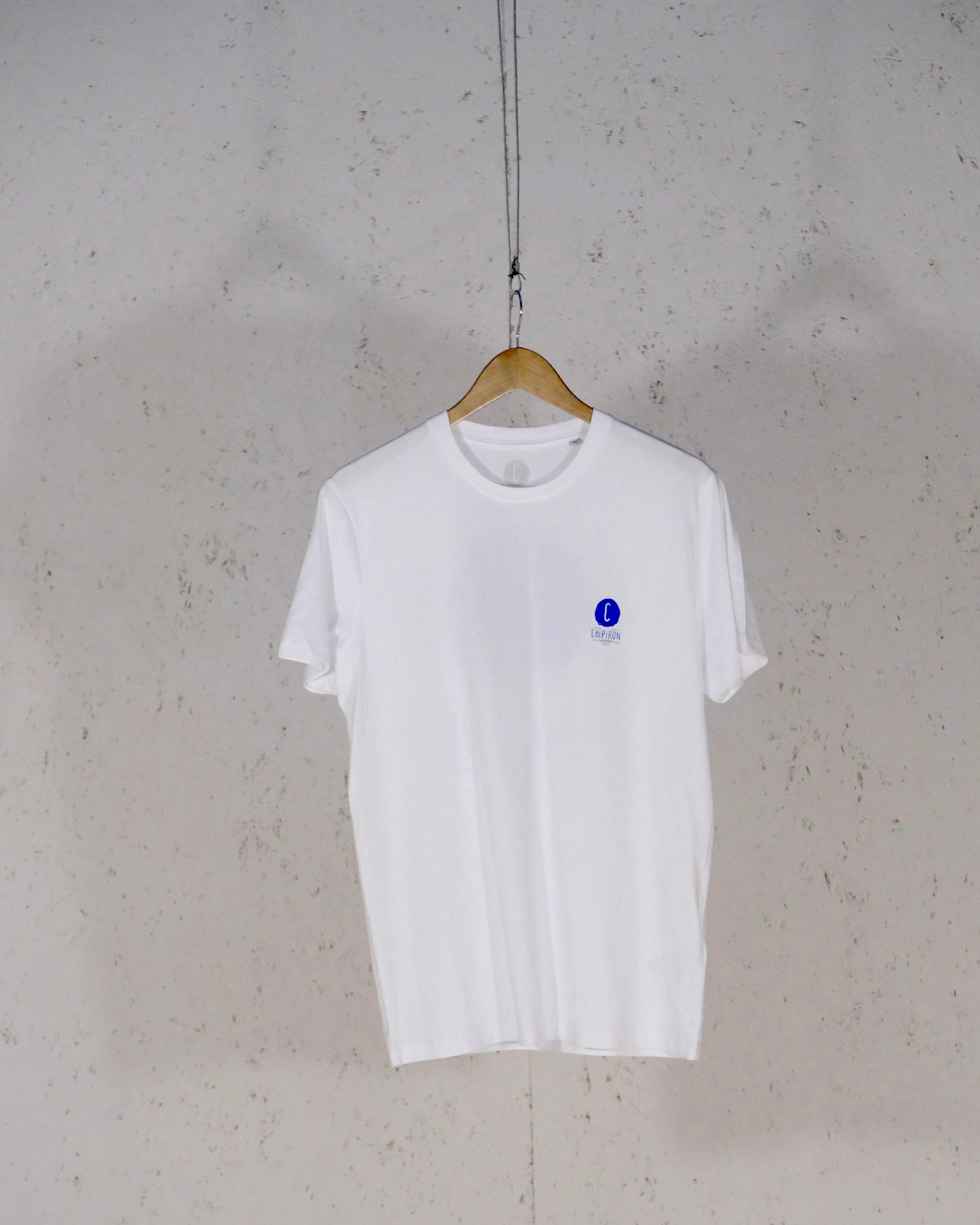 T-shirt blanc logo backprint