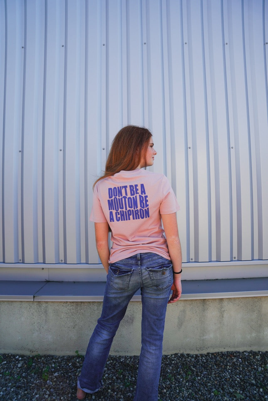T-shirt rose Mouton
