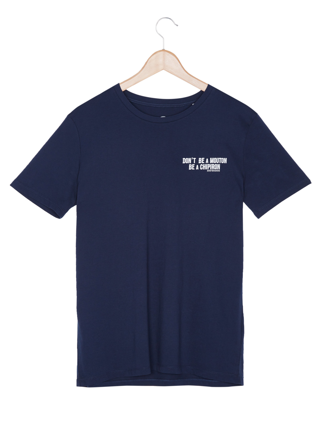 Tshirt Don't be a mouton pocket navy