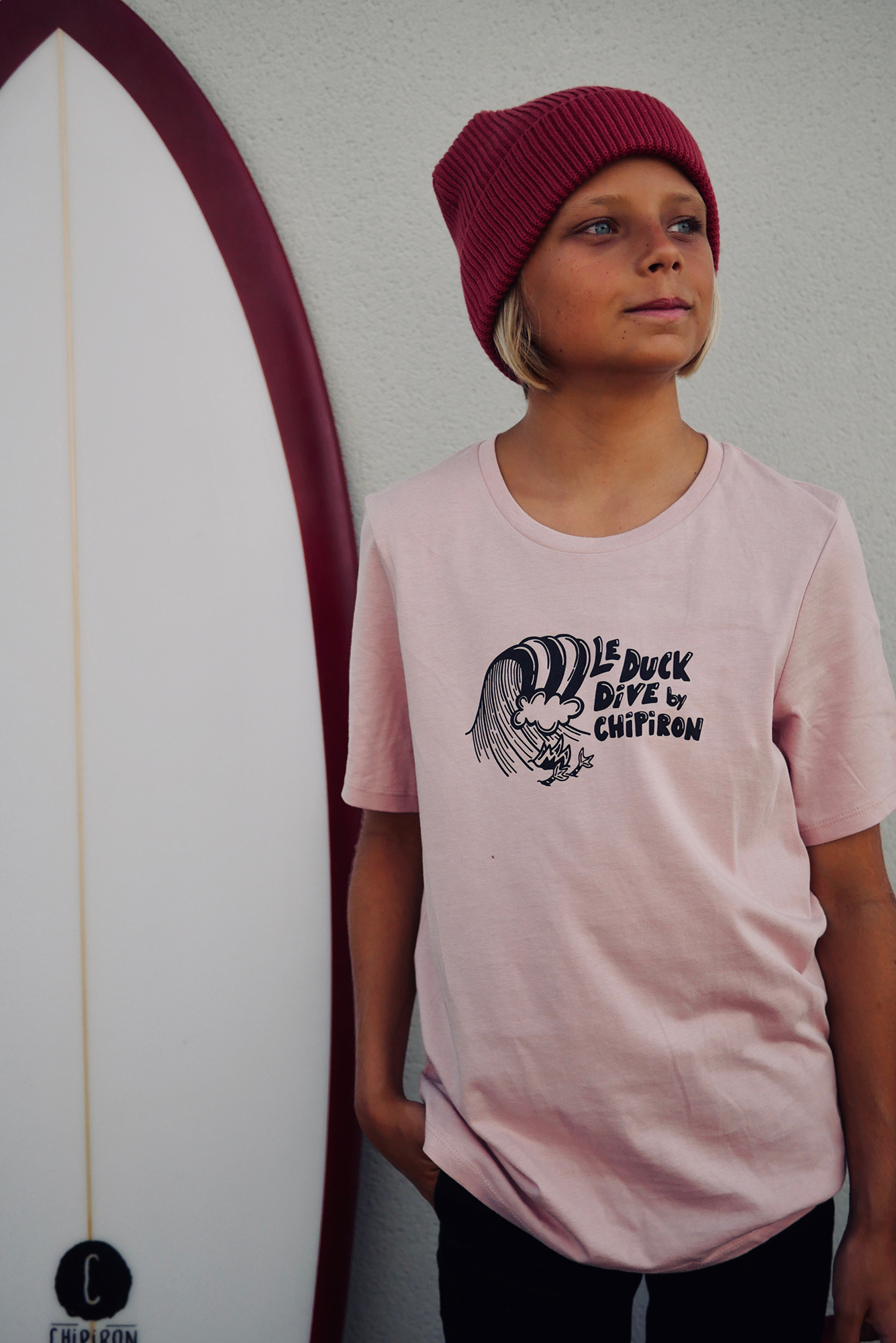 T-shirt Enfant Rose Duck Dive by Chipiron
