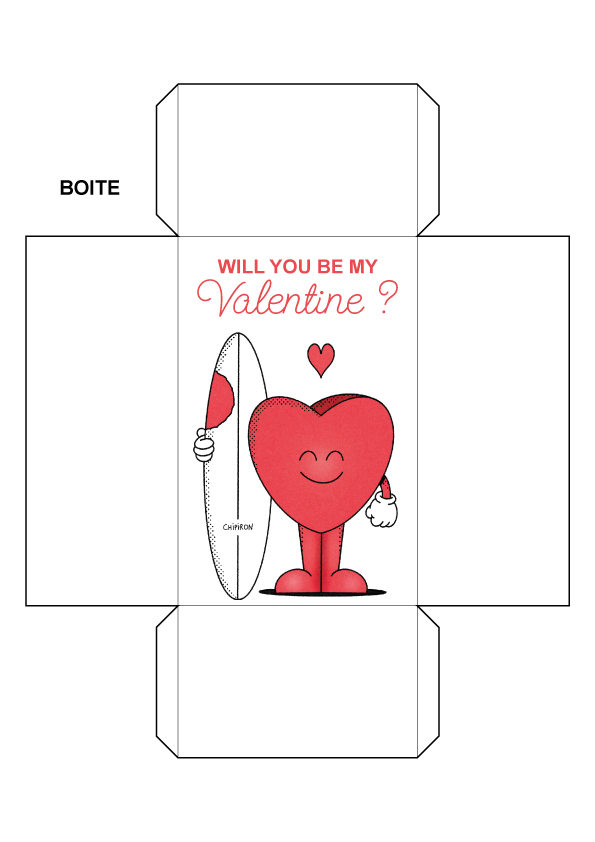 Box Saint Valentin Boite
