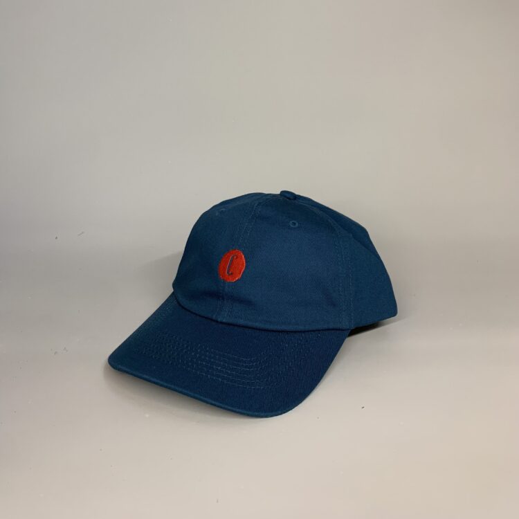 Casquette dad cap bleu logo brodé